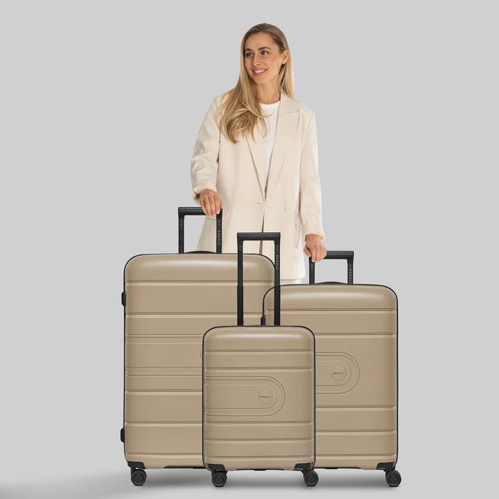 Actual product image Redolz Essentials 11 4 Rollen Kofferset 3-teilig mit Dehnfalte (240 l)