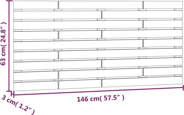 Actual product image VidaXL Oksiutka (146 x 3 x 91.5 cm)