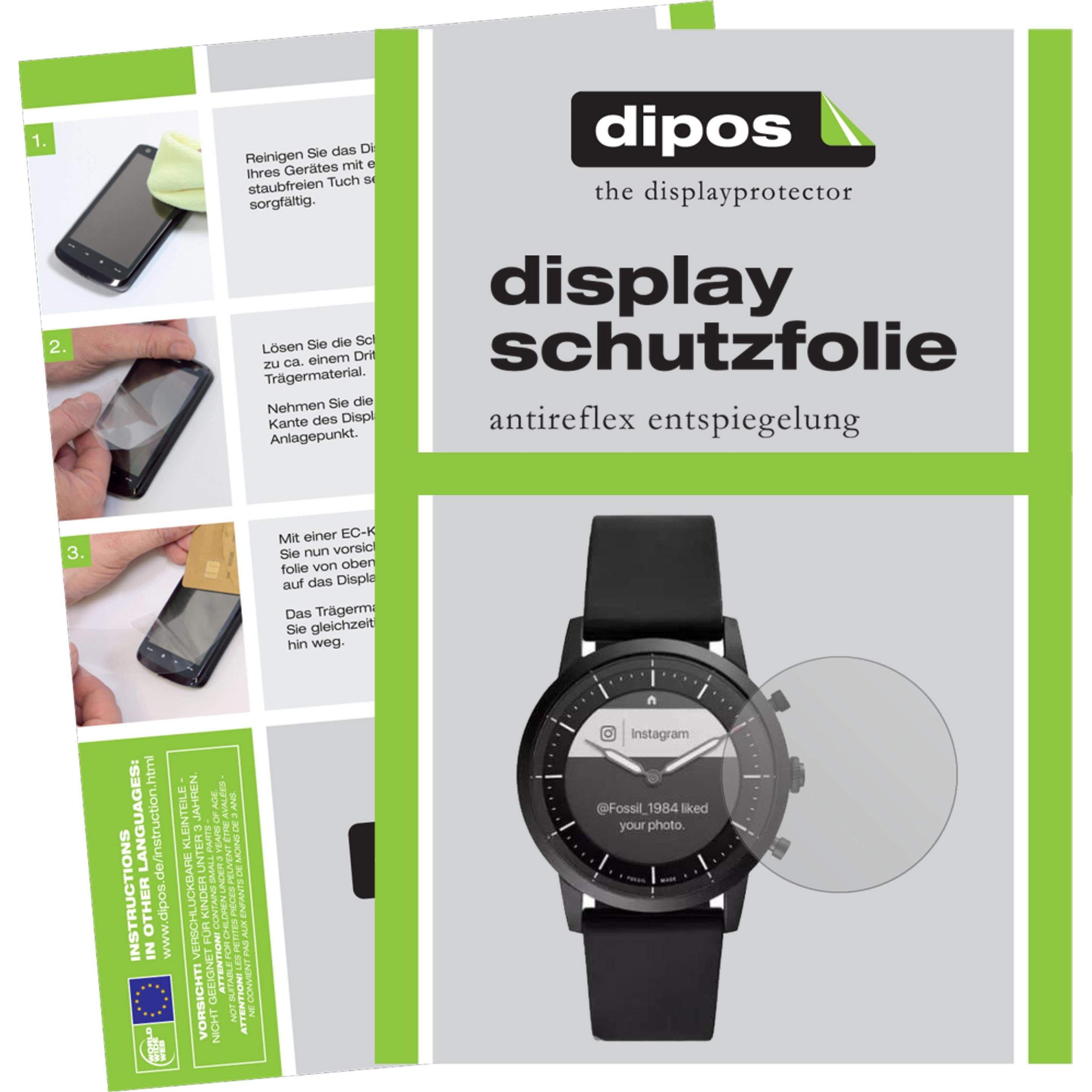 Dipos Displayschutzfolie Antireflex, Smartwatch Schutzfolie, Transparent
