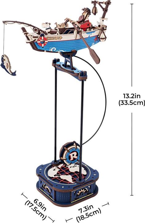 Produktbild Rokr Ocean Fisher Balance Pendel - 3D Holzbausatz