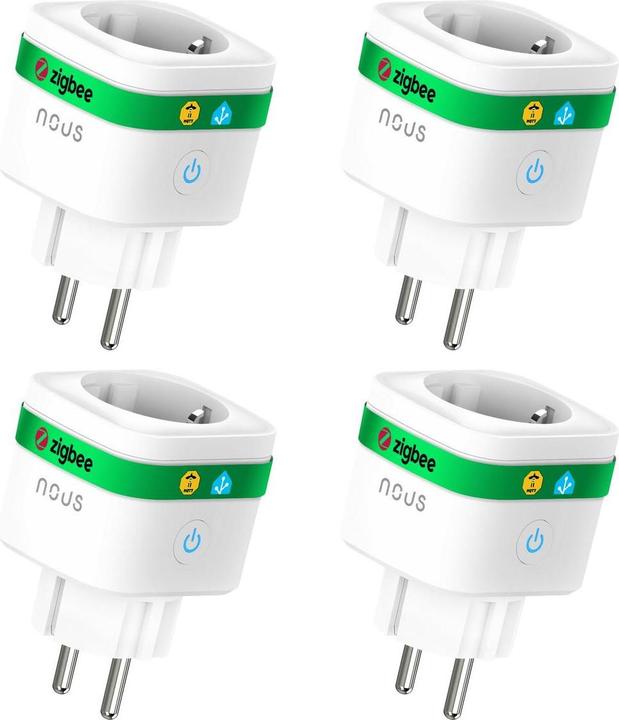 Nous A7Z smarter Stecker ZigBee 4er 3680W/16A/Messung 4er Pack
