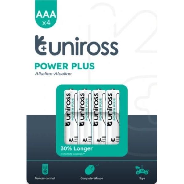 Uniross Batteri 40 stk AAA/LR03 Alkaline (40 Stk., AAA, 1100 mAh) (UPPAAABX40)