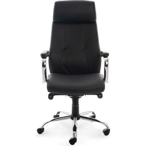 Rocada, Bürostuhl, Chefsessel, 986V22 Kunstleder schwarz, Gestell chrom