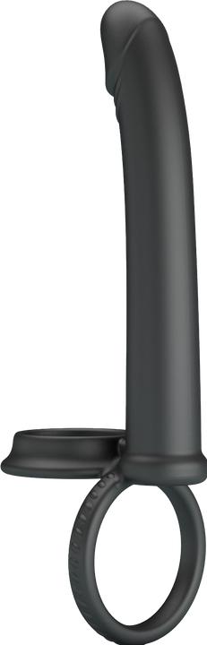 Productafbeelding Pretty Love Dillion Double Penetration Double Cock Ring Black (9.50 cm)