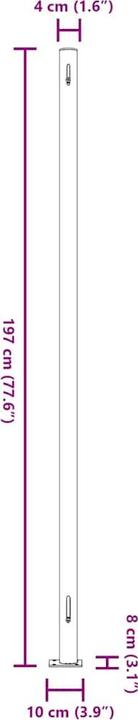 Produktbild vidaXL Seitenmarkise (6 m)