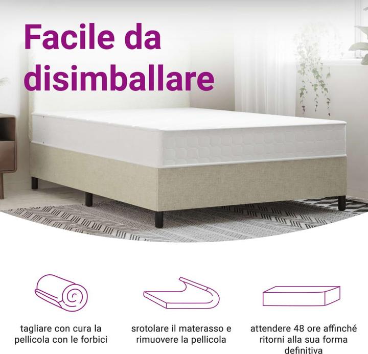 Actual product image vidaXL Taschenfederkern-Matratze (140 x 200 cm)