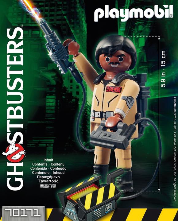 Actual product image Playmobil Ghostbusters collectible figure W. Zeddemore (70171, Playmobil Ghostbusters)