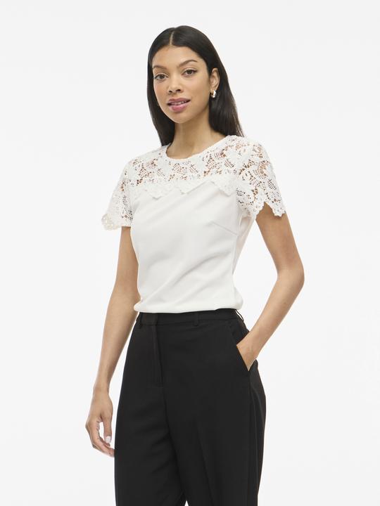 Produktbild Vila VICLARA Spitzen Oberteil mit kurzen Ärmeln (L)