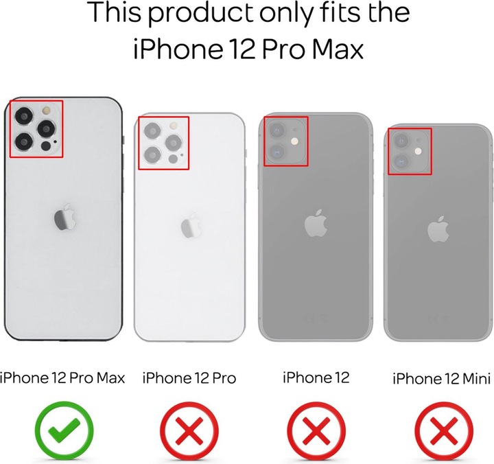 Immagine prodotto Nalia Custodia per cellulare Glitter (Apple iPhone 12 Pro Max)