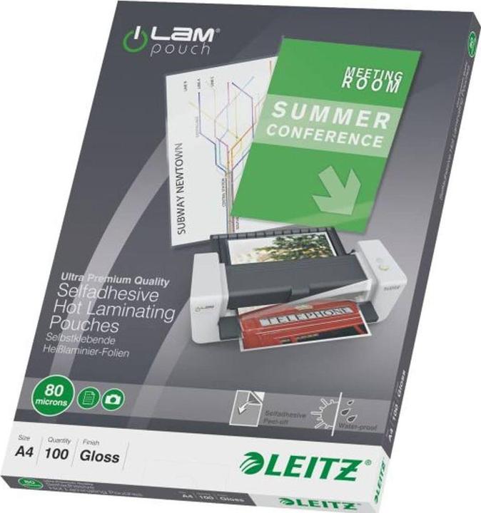Image du produit Leitz Feuilles de plastification à chaud A4 (A4, 100 pcs, 80 µm)