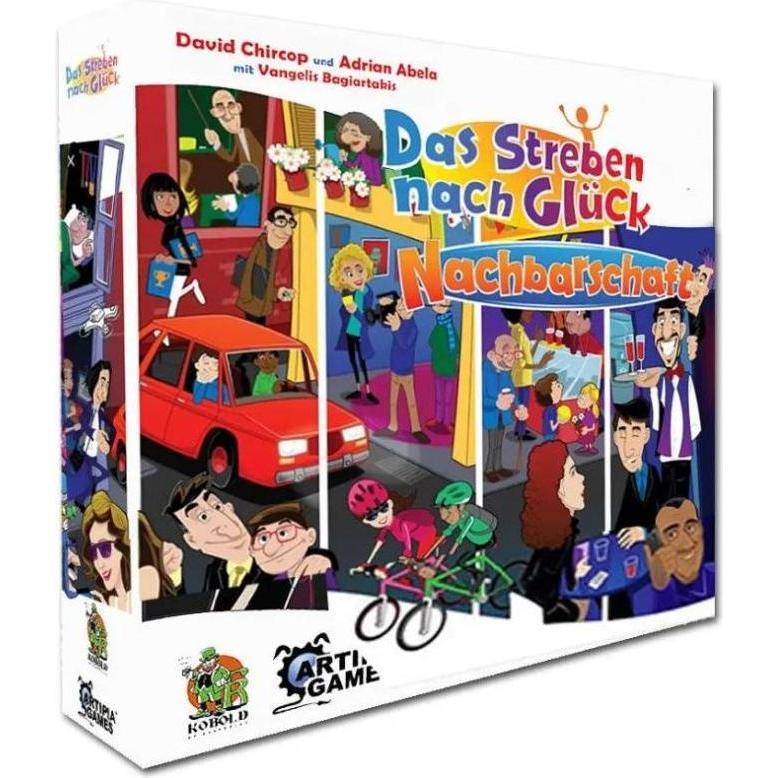 Kobold Spieleverlag Kobold Das Streben nach Glück: Nachbarschaftt, Brettspiell für 1 - 4 Spieler, a (Deutsch)