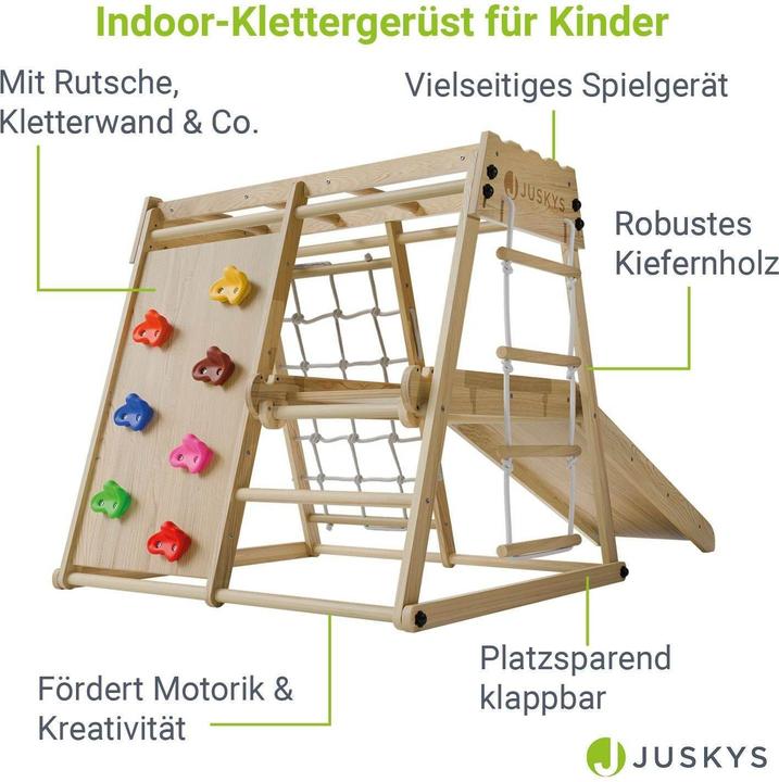 Image du produit Juskys Klettergerüst mit Rutsche