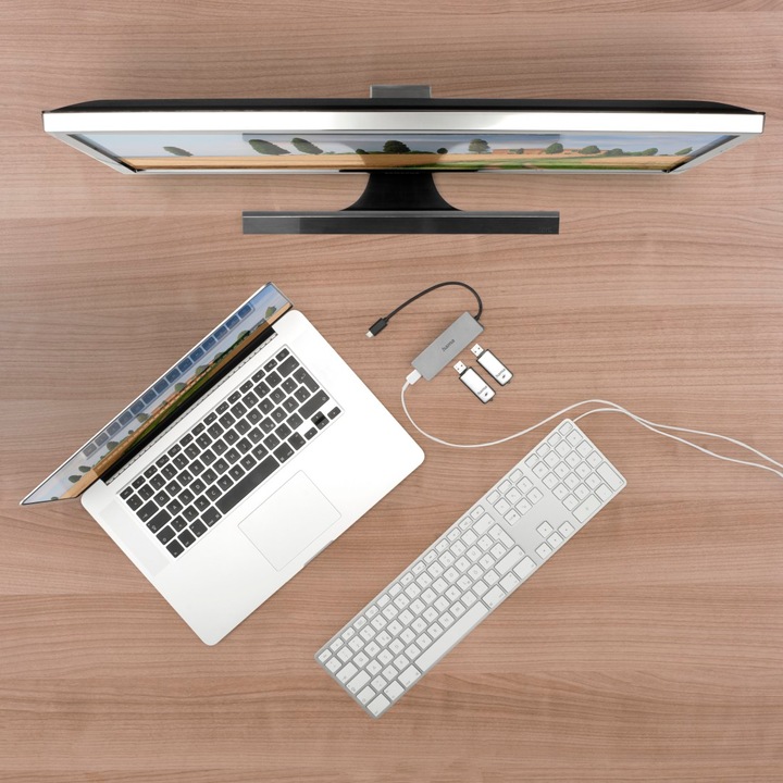 Produktbild Hama USB Hub (USB-C, 4 Ports)