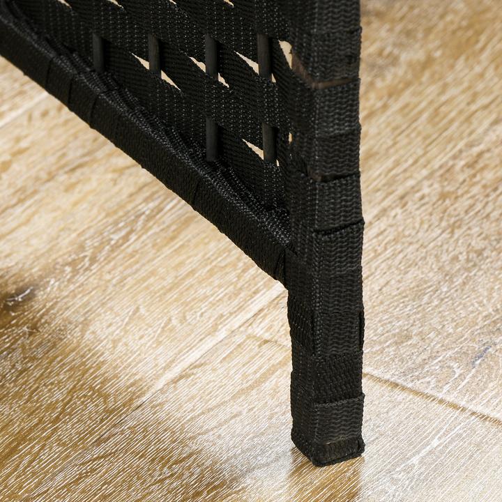 Actual product image Homcom Paravent Polypropylen, Kiefernholz Schwarz