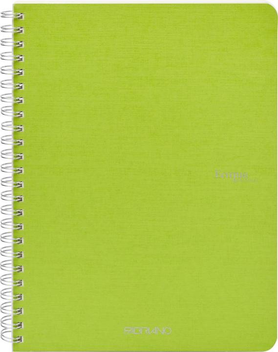 Actual product image Fabriano Heft EcoQua spiralgebunden kariert Lime (A5, Checked)