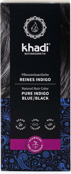 Actual product image Khadi Plant Hair Dye Pure Indigo (Indigo)