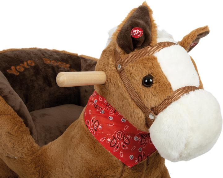 Actual product image small foot Rocking horse with seat