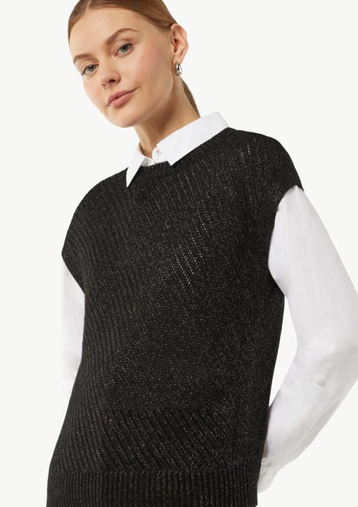 Actual product image Comma Strickpullunder Strickpullunder mit Ajourmuster und Glitzergarn (36)