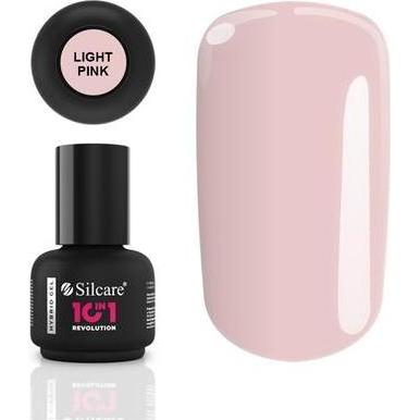 Silcare, Smalto per unghie, 10in1 Revolution Hybrid Gel Nail Polish 10 In 1 Light Pink 15g (Rosa Chiaro, Smalto per unghie effetto gel)