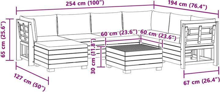 Produktbild vidaXL Outdoor-Sofa