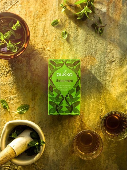 Actual product image Pukka Three Mint Organic (32 g)