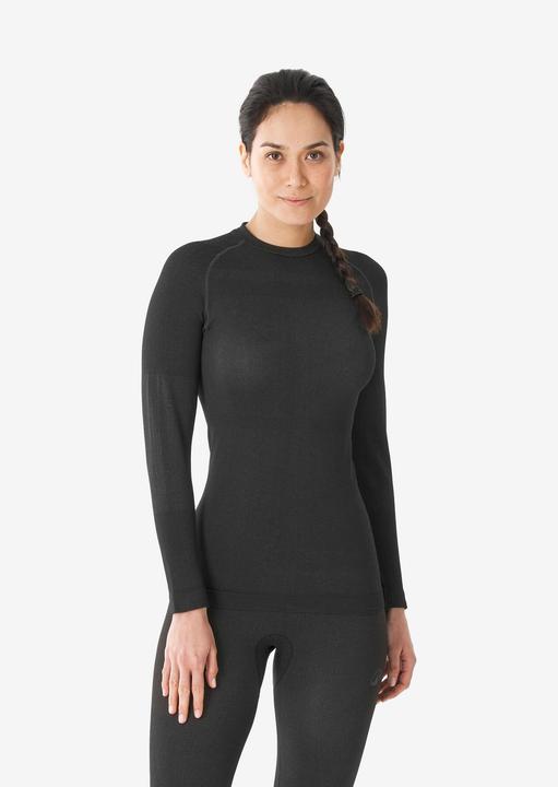 Actual product image Wedze Skiunterhemd Damen warm atmungsaktiv - 500 seamless schwarz (L, XL)
