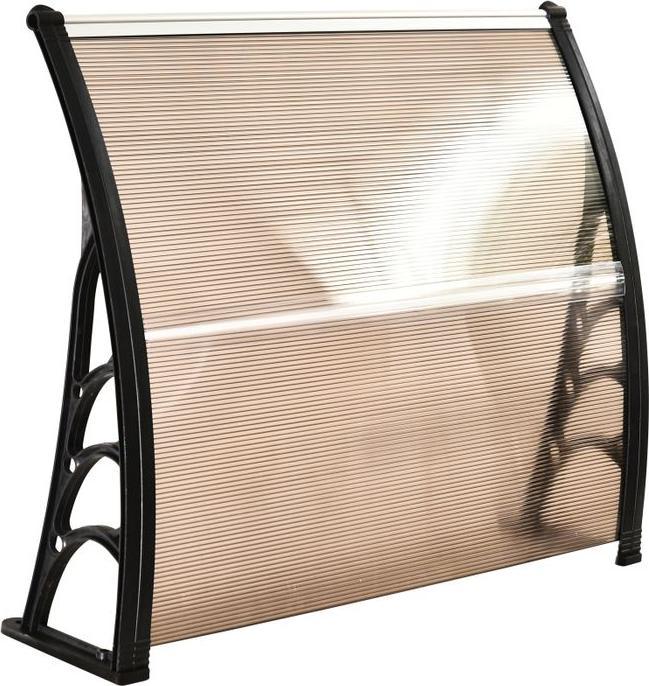 Immagine prodotto Swisshandel24 Tettoia 120 x 75 cm in policarbonato Marrone