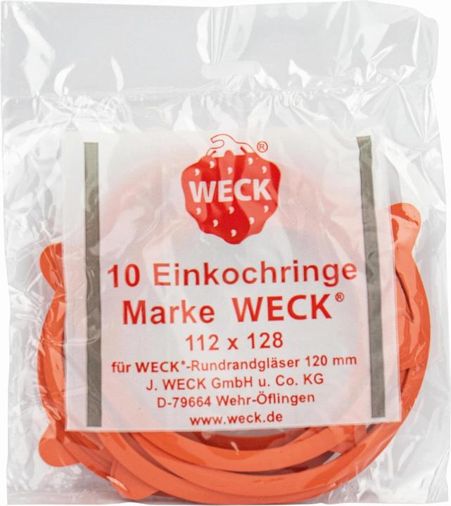 Actual product image Weck Rubber sealing ring Ø 12 cm, 10 pieces, Red (10 pcs., 0.43 l)