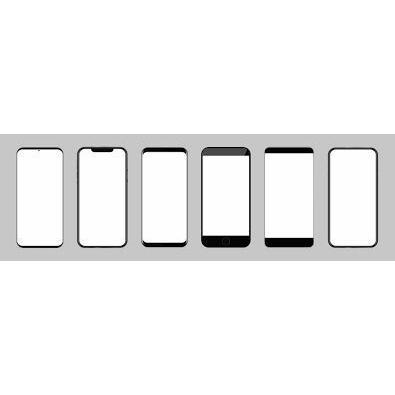CoreParts Front Frame - Black, Mobilgerät Ersatzteile, Schwarz