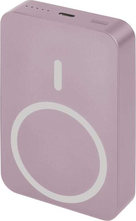 Actual product image Emos Powerbank WI 1046, 10 000 mAh, 20 W+Wireless, lachs (10000 mAh, 20 W, 38.50 Wh)