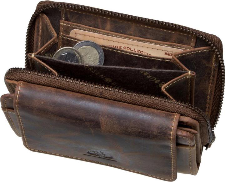 Actual product image Greenburry Wallet Vintage 1670 zip combination wallet