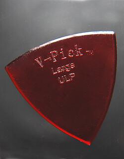 Actual product image V-Picks V-Pick Lrg Ptd Ultra Lite Pick ruby red (0.80 mm)