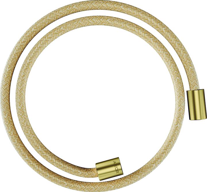 hansgrohe AXOR ShowerSolutions Textilbrauseschlauch, 1250mm, beidseitig zylindrische Mutter, 28228 (125 cm)