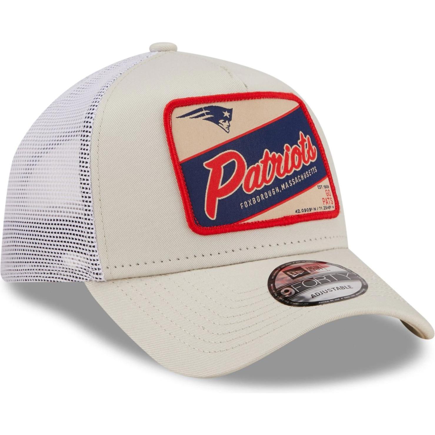 Thumbnail - New Era, Herren, Cap, Aframe Trucker New England Patriots, Beige, (One Size)
