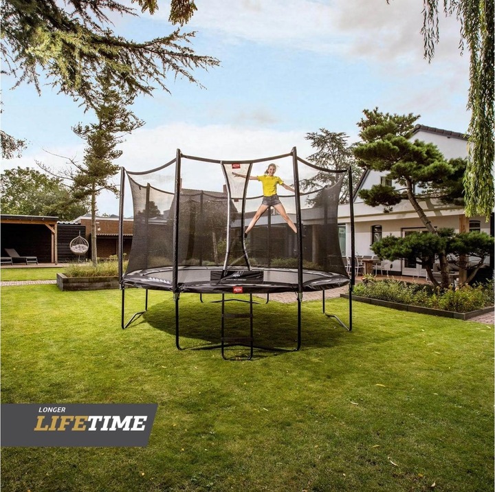 Produktbild BERG 35.14.95.02 Freizeit- & Garten-Trampolin Outdoor Rund Schraubenfeder Trampolin über der Erde (430 cm)