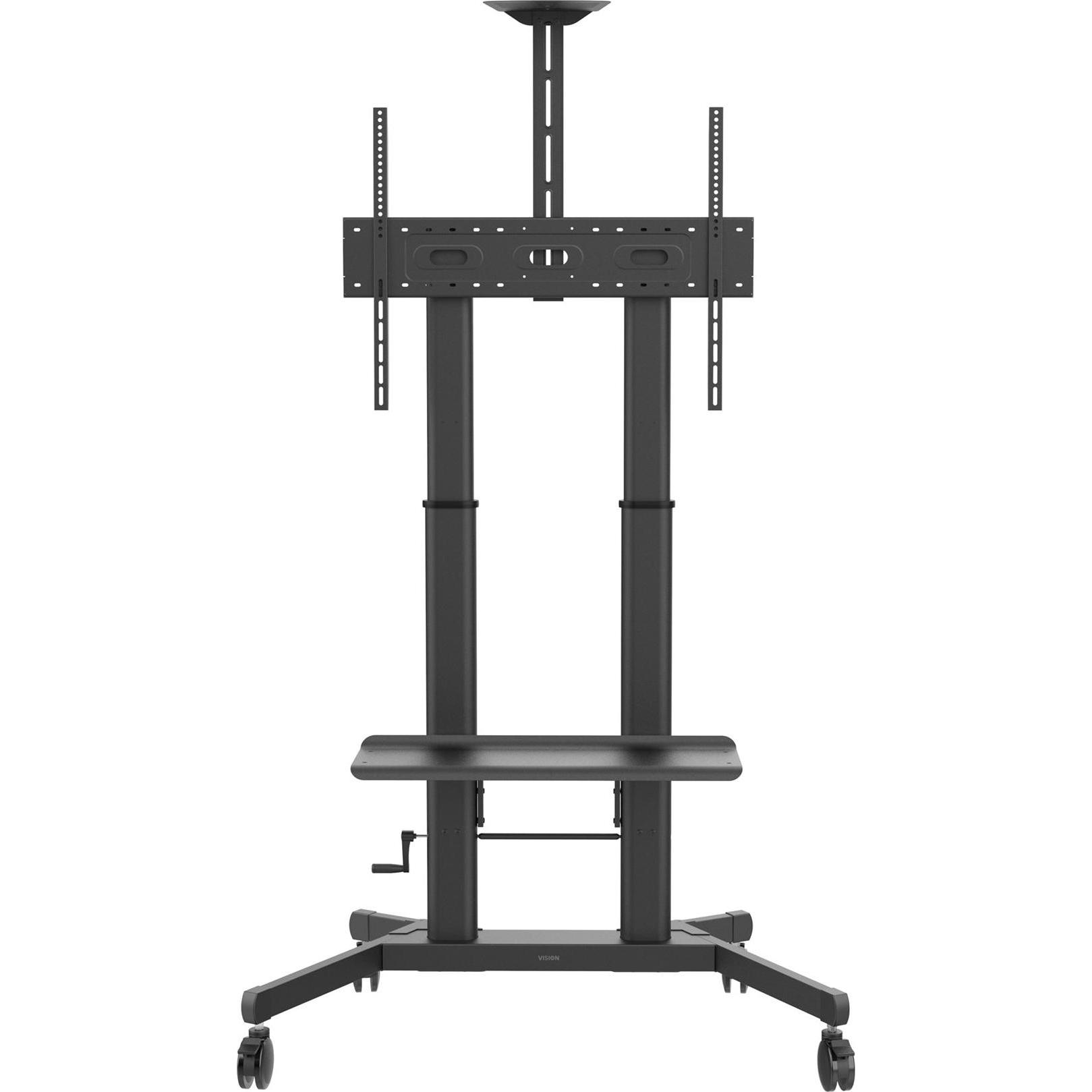 Vision Steel Flat Panel Cart (100", 80 kg), TV Ständer, Schwarz