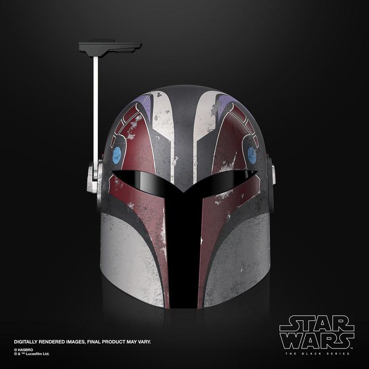 Actual product image Hasbro Star Wars: Ahsoka Black Series Electronic Helmet Sabine Wren