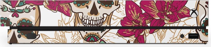 Produktbild EpicSkin Skin XONE X Skull Flower White 3M (XONE) (Xbox One X, Xbox One S, Xbox Series S, Xbox Series X)