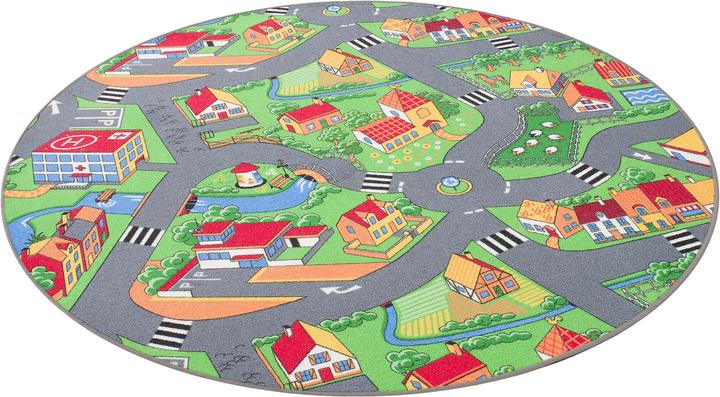 Actual product image Snapstyle Children Play Carpet Little Village Green Round (133 x 133 cm)