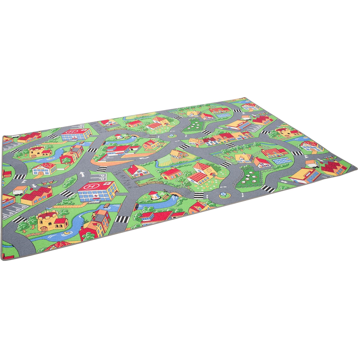 Snapstyle, Spielteppich + Spielmatte, Kinder Spiel Teppich Little Village (160 x 160 cm)