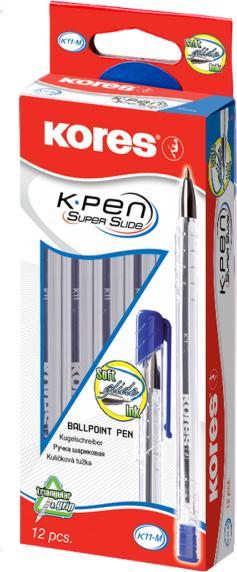 Image du produit Kores Stylo à bille (Bleu, 12x)