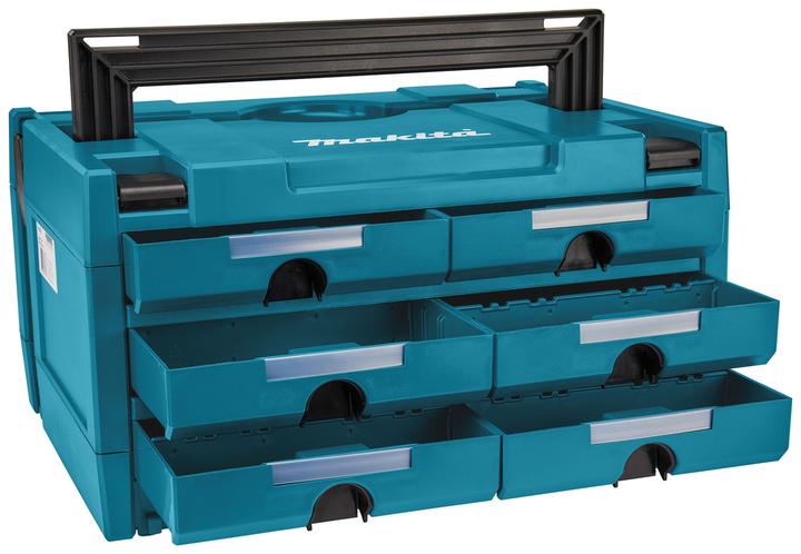 Image du produit Makita P-84333 MAKSTOR 3.6 M-BOX SYSTAINER avec 6 tiroirs (1 Pièce)