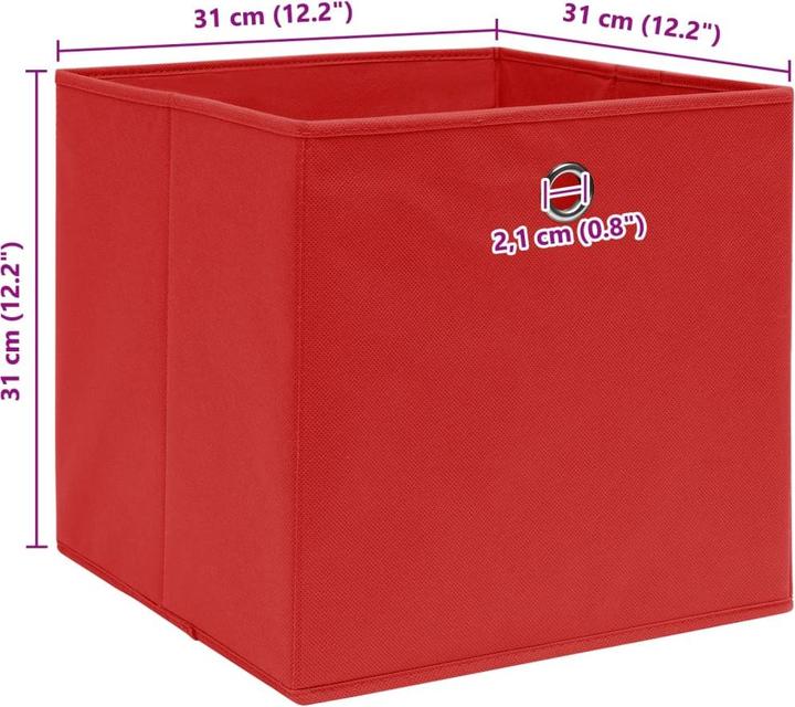 Actual product image vidaXL Aufbewahrungsbox (32 cm, 32.77 l, 4x)