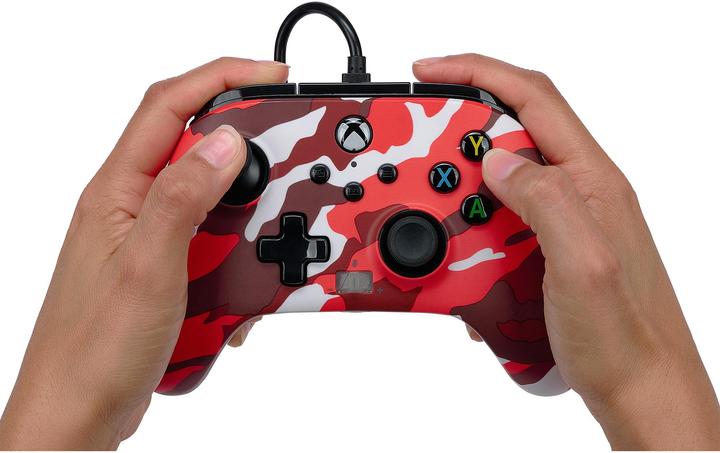 Immagine prodotto PowerA Controller cablato migliorato per Xbox Serie X|S - Rosso Camo (Xbox Series X, Xbox Serie S, Xbox One S)