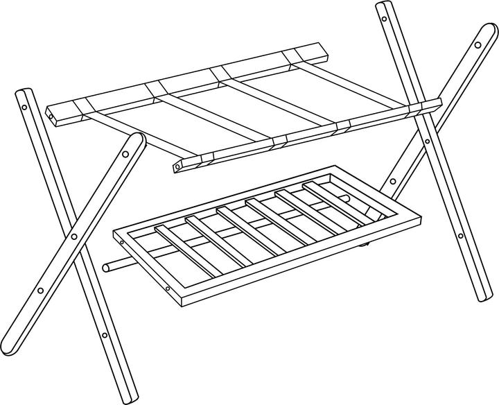 Actual product image Relaxdays Suitcase stand (Suitcase rack)
