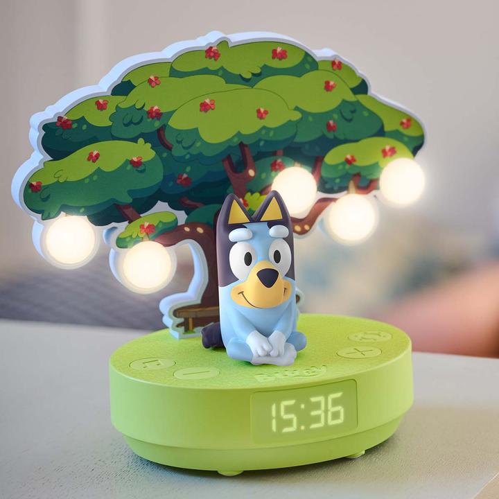 Productafbeelding Bigben Draadloos nachtlampje + wekker - LUMITREE BLUEY