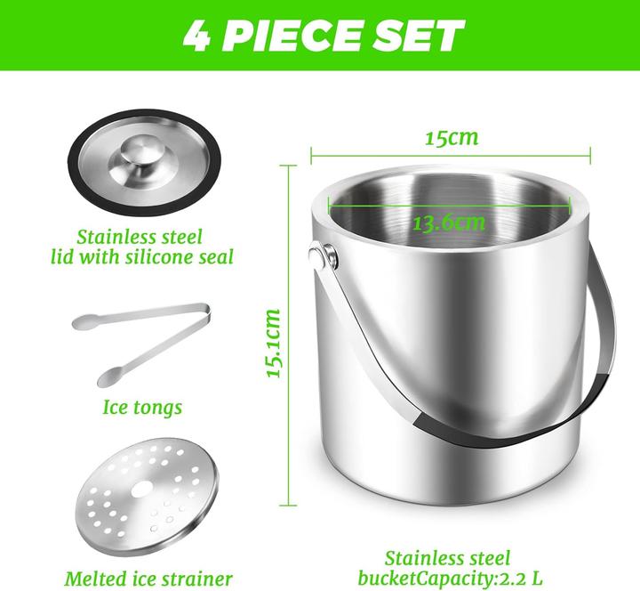 Produktbild Sprifityy Eiskübel mit Deckel und Zange