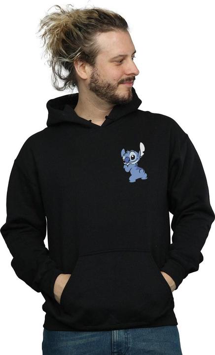 Immagine prodotto Disney Lilo And Stitch Stitch Backside Breast Print Felpa con Cappuccio Uomo (3XL)
