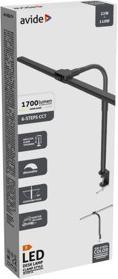 Produktbild Avide LED Tischleuchte 22W mit IR-Fernbedienung, schwarz