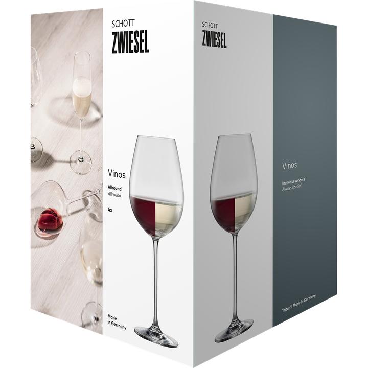 Produktbild Schott Zwiesel Allroundglas Vinos 1 4 Stück (60.80 cl, 4 Gläser, Weissweingläser)